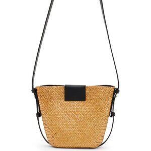 AllSaints Ebro Straw Crossbody